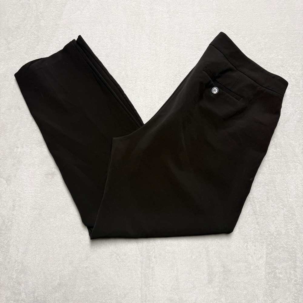 Eloquii Black Straight Leg Dress Pants Womens 16 Office Career Trousers‎
